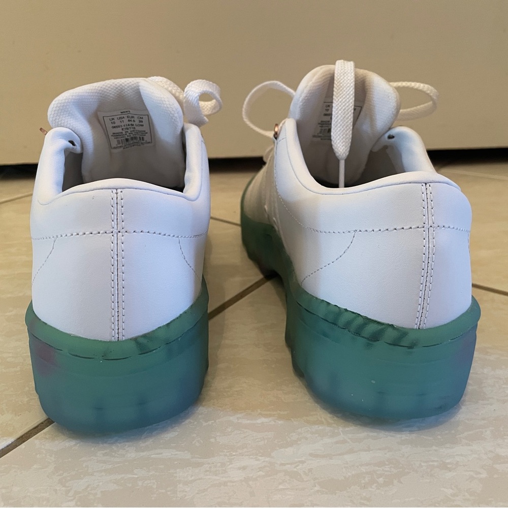 K-Swiss White and Green Sneakers - Picture 5 of 11